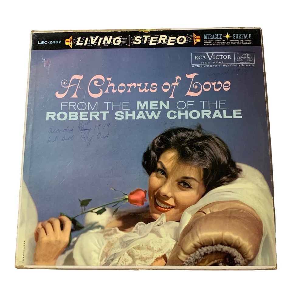 Robert Shaw Chorale A Chorus of Love RCA Victor Living Stereo LSC-2402 Vinyl LP